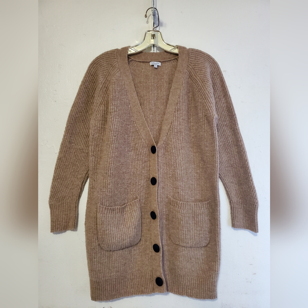 Splendid Size Small Button Down Brown Sweater 50%… - image 1